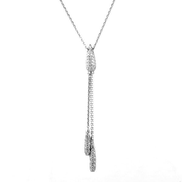 18K White Gold and Diamond Necklace