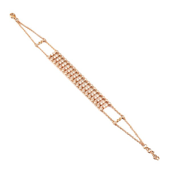 18K Rose Gold Diamond Bracelet - Image 2