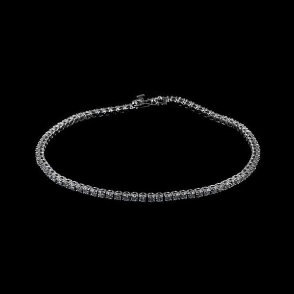 18K White Gold Diamond Bracelet - Image 3