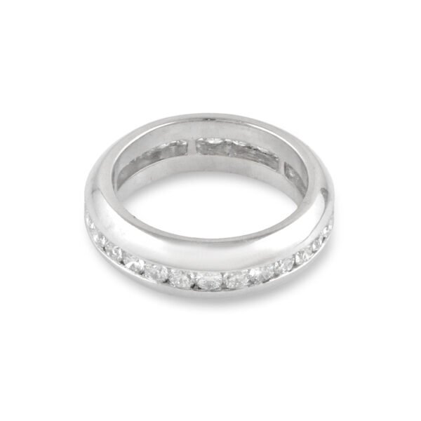 18K White Gold Diamond Eternity Band - Image 3