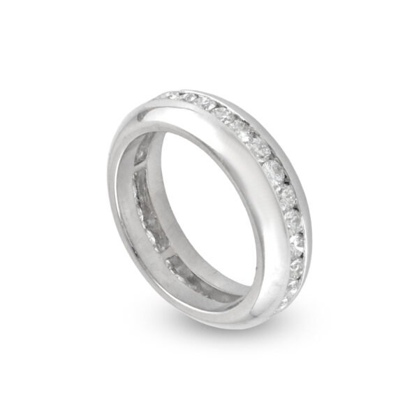 18K White Gold Diamond Eternity Band