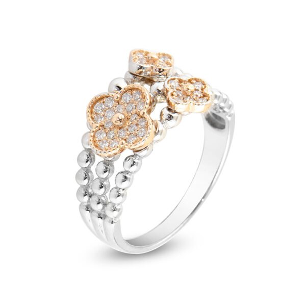 Timeless Elegance: Rose & White Gold Diamond Ring