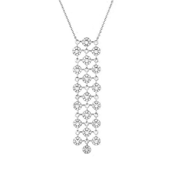 18K White Gold and Diamond Necklace