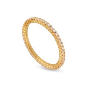Eternal Radiance 18K Yellow Gold Diamond Band
