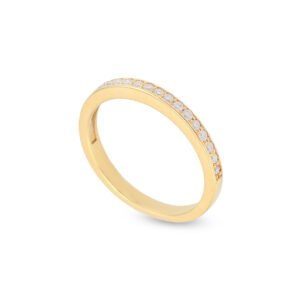 18K Yellow Gold Diamond Band