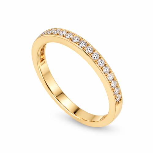 18K Yellow Gold Diamond Band