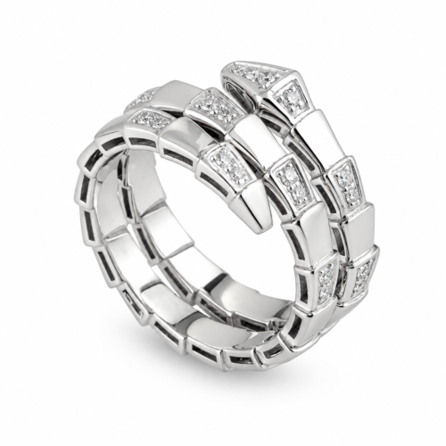 18k White Gold Diamond Band
