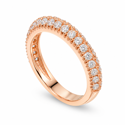 rose gold diamond band