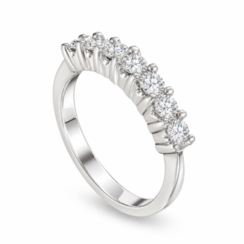 white gold diamond band