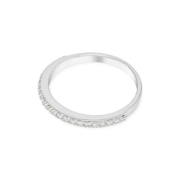 White Gold Diamond Band with 23 VS1-G Diamonds - Image 2