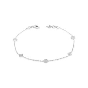 18k white gold diamond bracelet