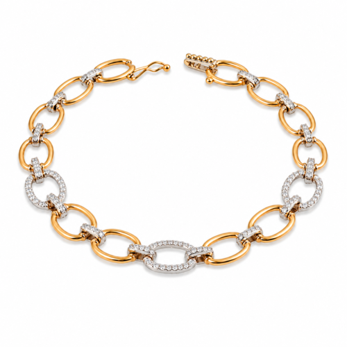 diamond link bracelet