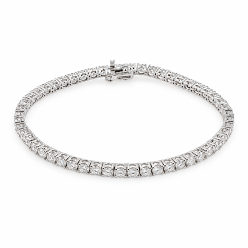18K White Gold Diamond Tennis Bracelet
