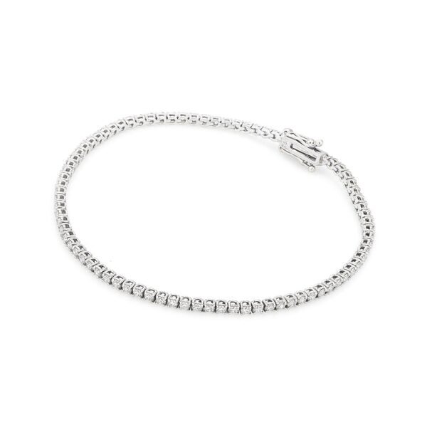 18k White Gold Diamond Bracelet with Diamonds - Image 3