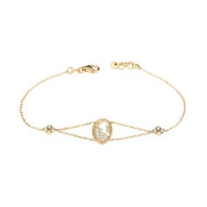 18k yellow gold diamond bracelet