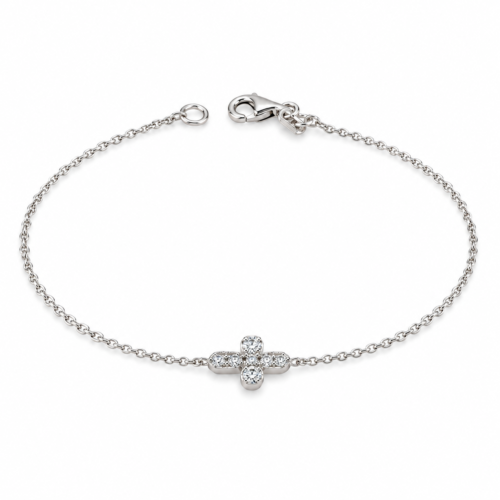 18k white gold diamond bracelet