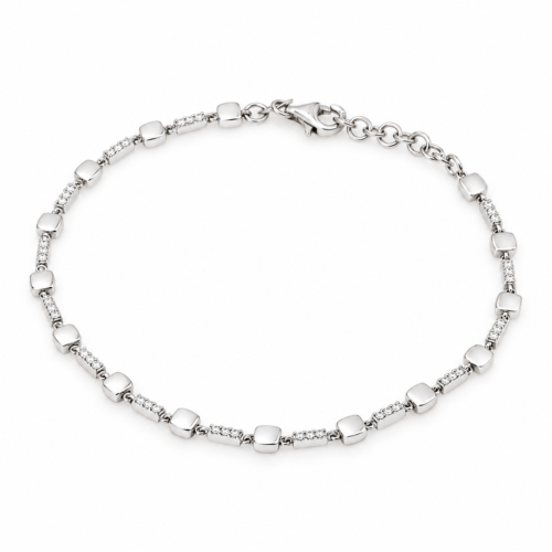 18k white gold diamond bracelet