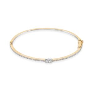 18k Yellow Gold and Diamond Bracelet – Elegant Radiance