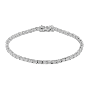 Radiance Oval Diamond Bracelet in White Gold