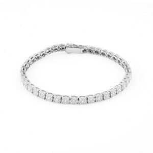 Elegant White Gold Diamond Bracelet