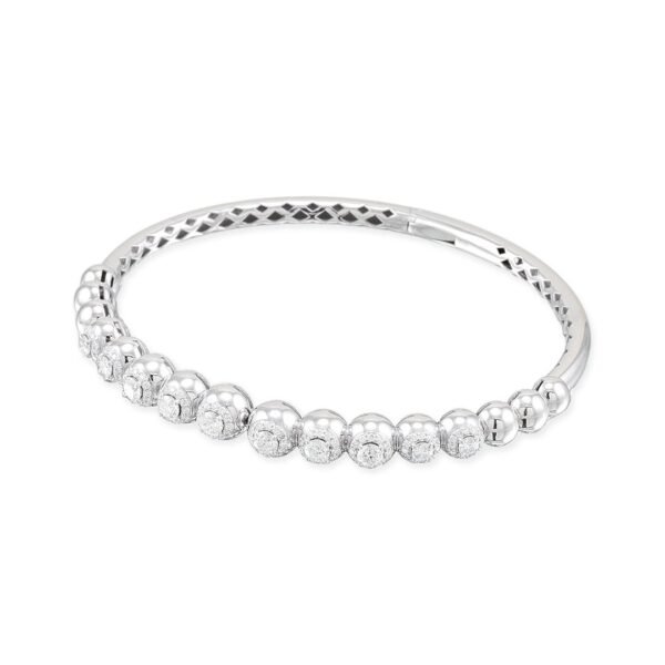 Radiant White Gold Diamond Bracelet - Image 3