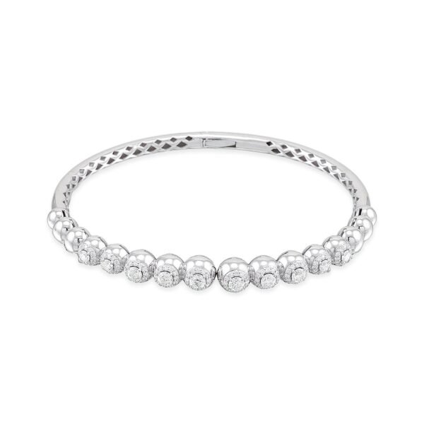 Radiant White Gold Diamond Bracelet