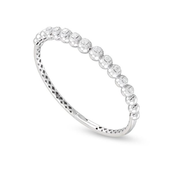 Radiant White Gold Diamond Bracelet - Image 2