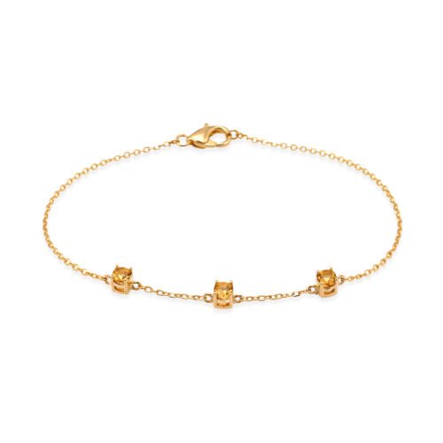 gold and citrine bracelet
