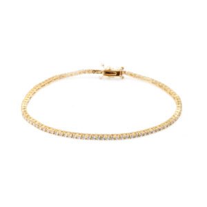 yellow gold diamond bracelet