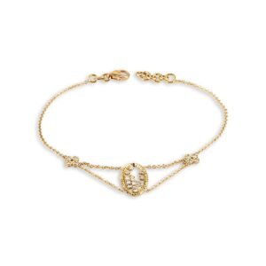 18k yellow gold diamond bracelet