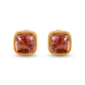 18k Yellow Gold Tourmaline Stud Earrings