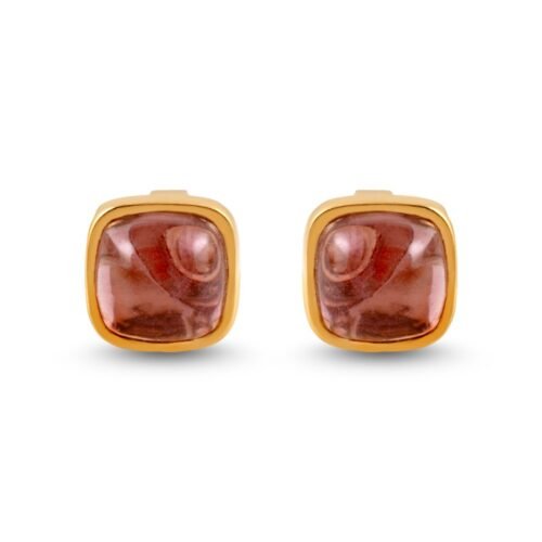 18k Yellow Gold Tourmaline Stud Earrings
