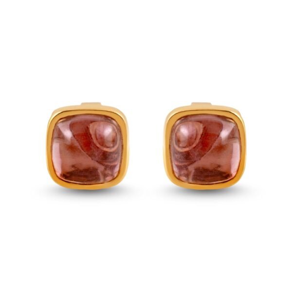 18k Yellow Gold Tourmaline Stud Earrings