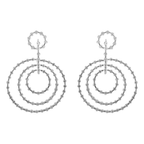 18K White Gold Diamond Earrings