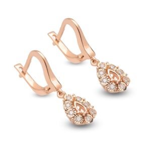 Rose Gold Brilliance Diamond Earrings
