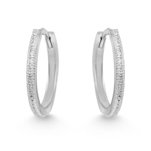 18k White Gold Diamond Earrings