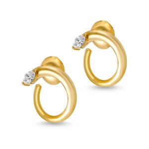 Elysian Yellow Gold Marquise Diamond Earrings