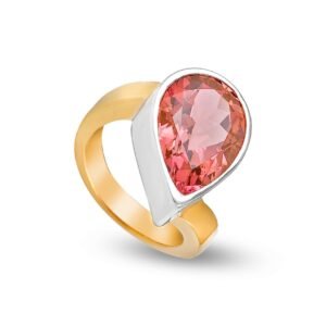 Luxurious 18K Gold Ring with 7.45-Carat Natural Tourmaline