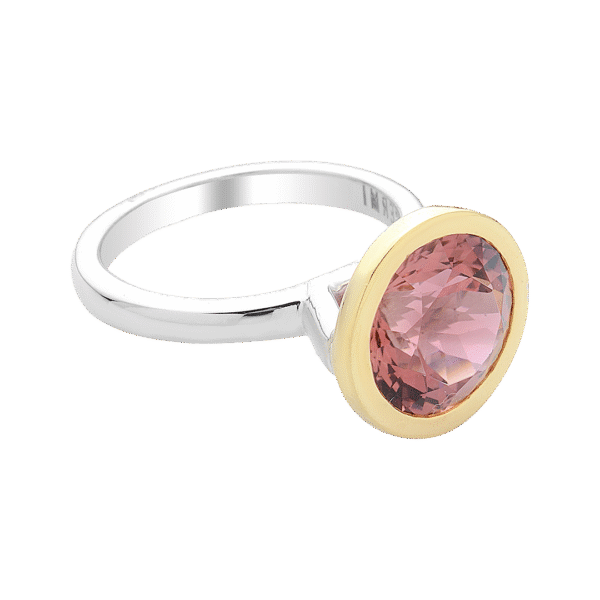 18k Yellow and White Gold Tourmaline Ring – S. Begermi - Image 2