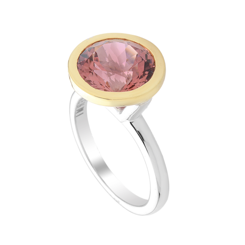 18k Yellow and White Gold Tourmaline Ring – S. Begermi