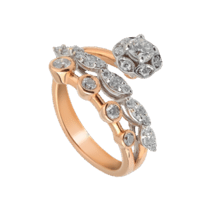 Dual-Tone Harmony Diamond Ring