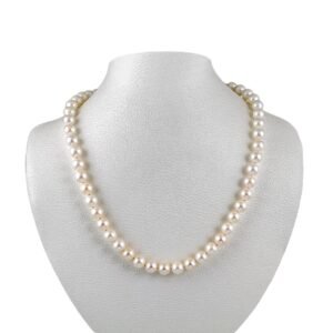 18k White Gold Mikimoto Pearl Necklace – Timeless Elegance