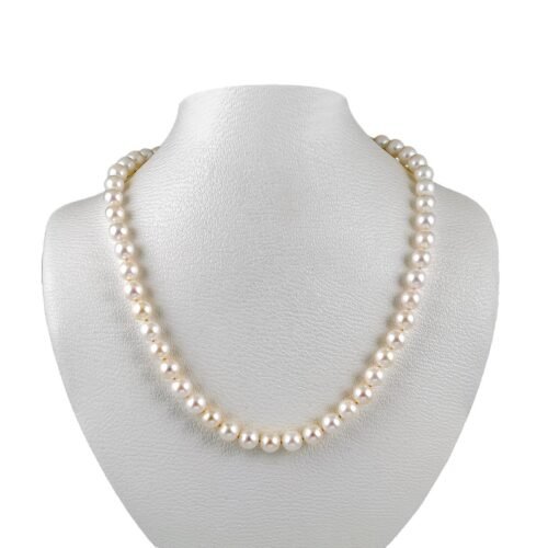 18k White Gold Mikimoto Pearl Necklace – Timeless Elegance