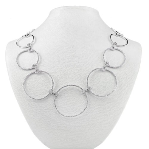 18K White Gold and Diamond Necklace