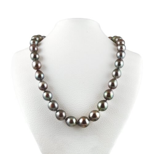 18K Yellow Gold and Tahitian Pearl Necklace