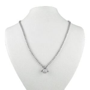 18K White Gold and Diamond Necklace