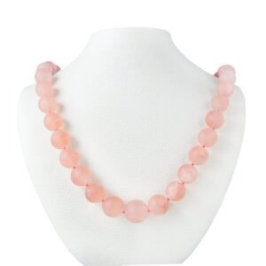 18K White Gold Quartz Necklace