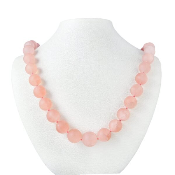 18K White Gold Quartz Necklace