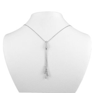 18K White Gold and Diamond Necklace