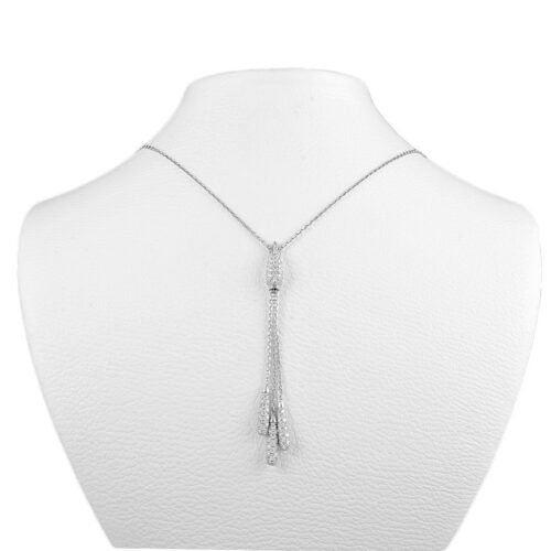 18K White Gold and Diamond Necklace